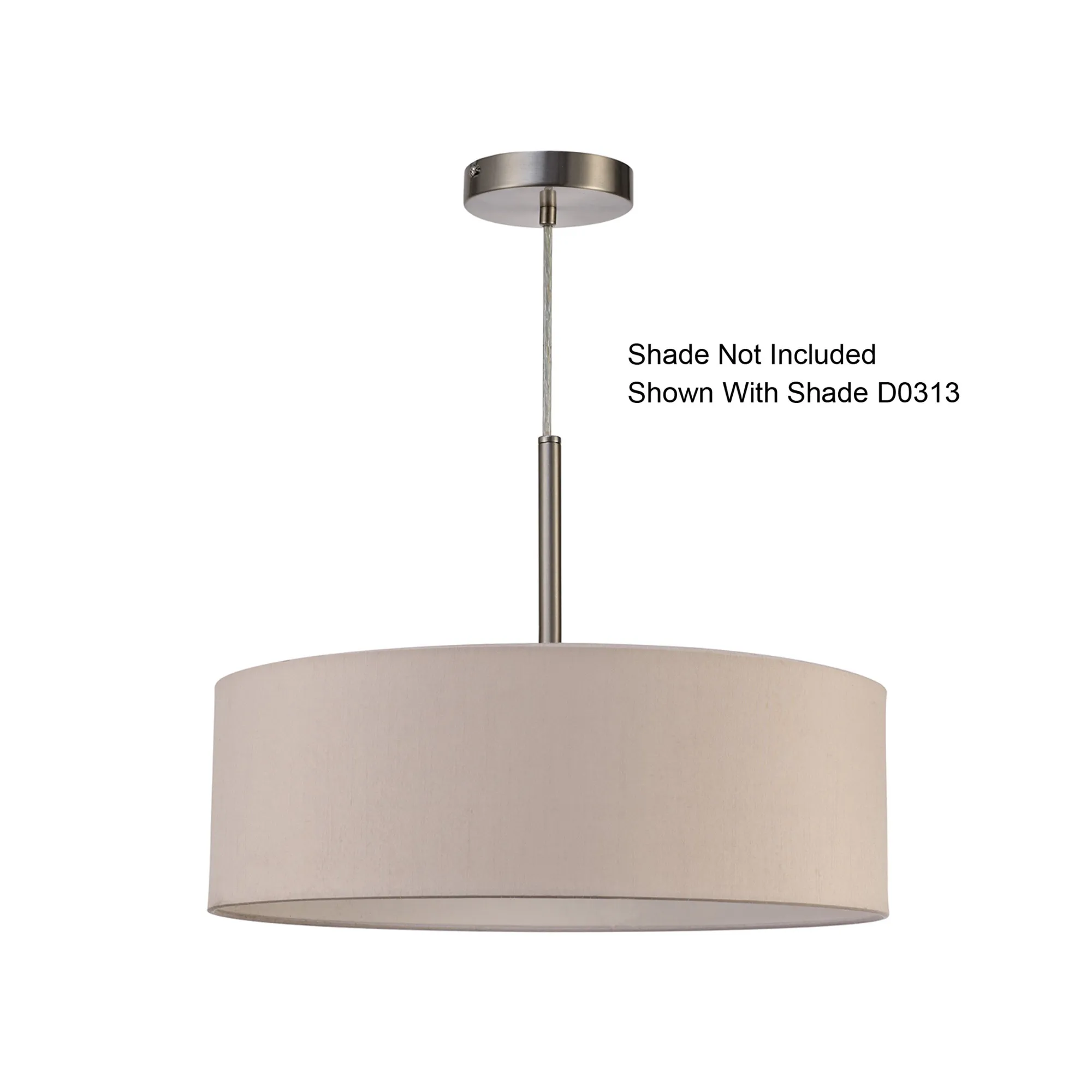 Baymont Pendant 3 Light Satin Nickel D0341  Deco Baymont SN